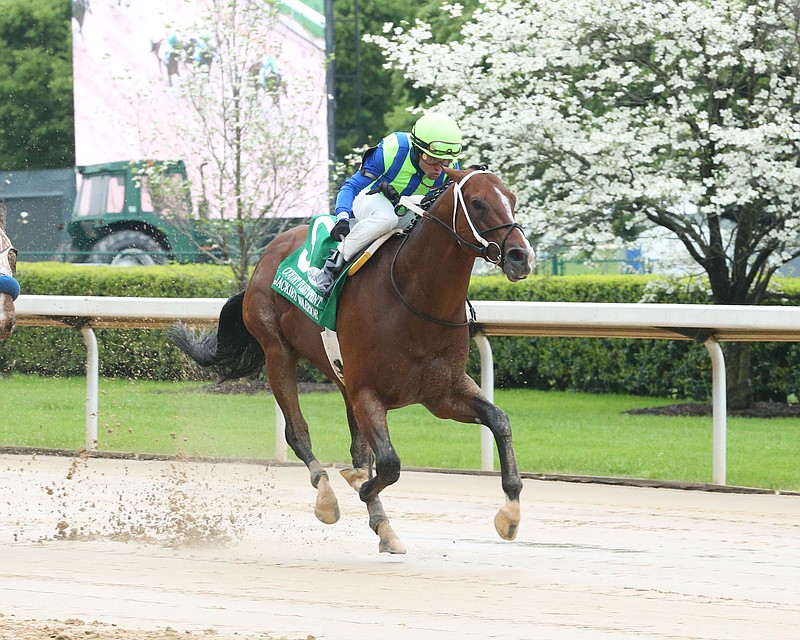 Jackie's Warrior wins The Count Fleet Sprint April 16 at Oaklawn. The track announced Thursday the addition of nine new stakes to the Oaklawn schedule that begins Dec. 9. - Submitted photo
