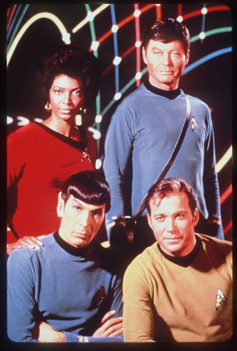 Handout Photo for Style 12/29/00
Star Trek
Nichelle Nichols (from left), Leonard Nimoy, DeForest Kelley and William Shatner star in this classic science-fiction series.  The Sci-Fi Channel will air a marathon of series episodes beginning at 6 p.m.