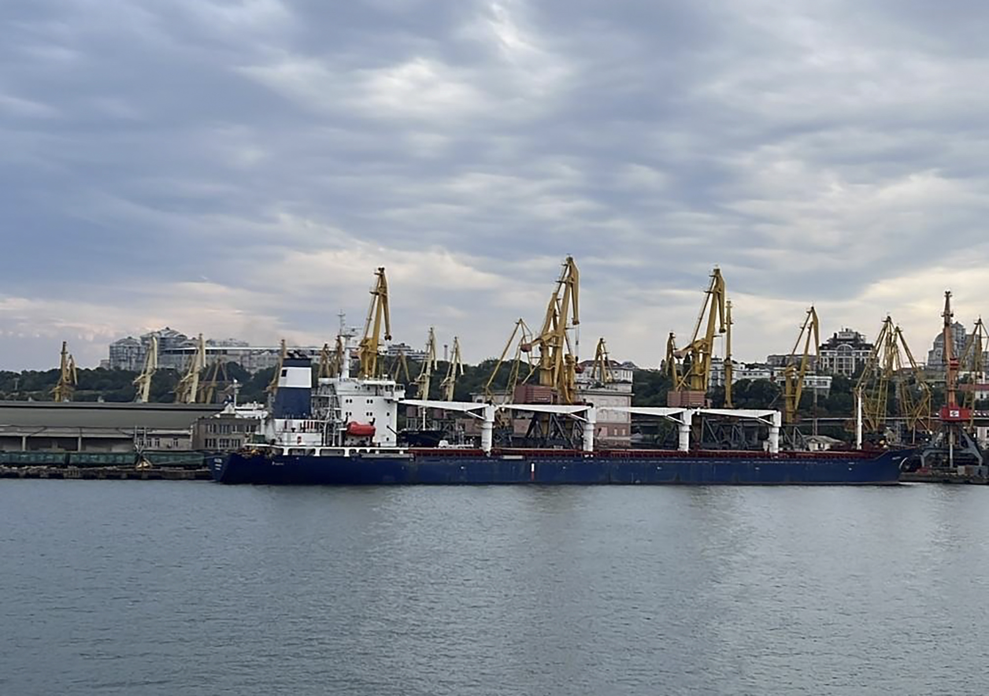 Ship Carrying Ukrainian Grain Leaves Port Of Odesa