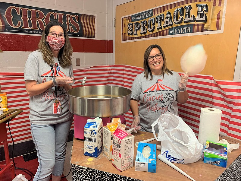 ALEXUS UNDERWOOD/SPECIAL TO MCDONALD COUNTY PRESS MCHS' 2021 open house event had an "Under the Big Top" theme. The theme this year is "Our students are a work of heART."