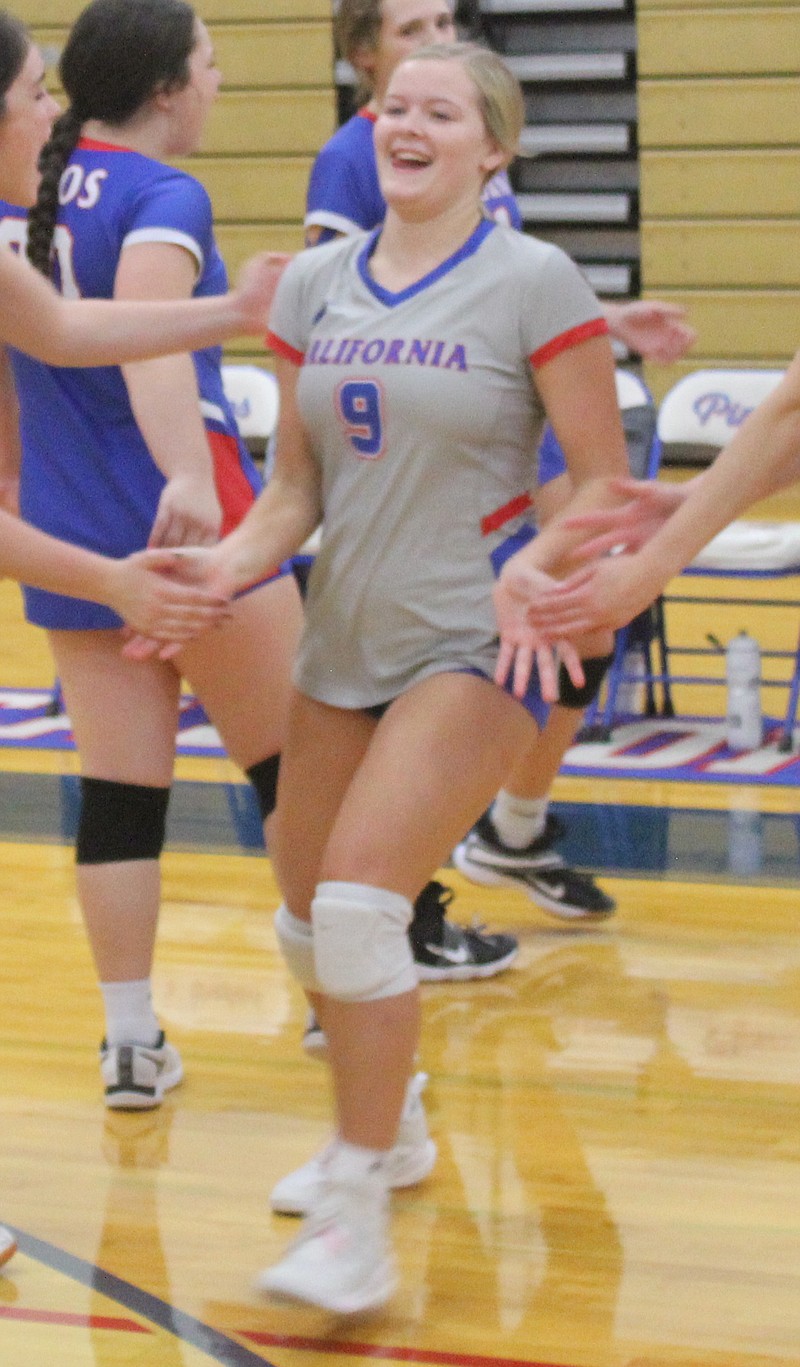 Rylee Hees played multiple positions for Lady Pintos volleyball including the libero. Hees won two district championships in volleyball in 2019 as a sophomore and 2021 as a senior. (Democrat photo/Evan Holmes)