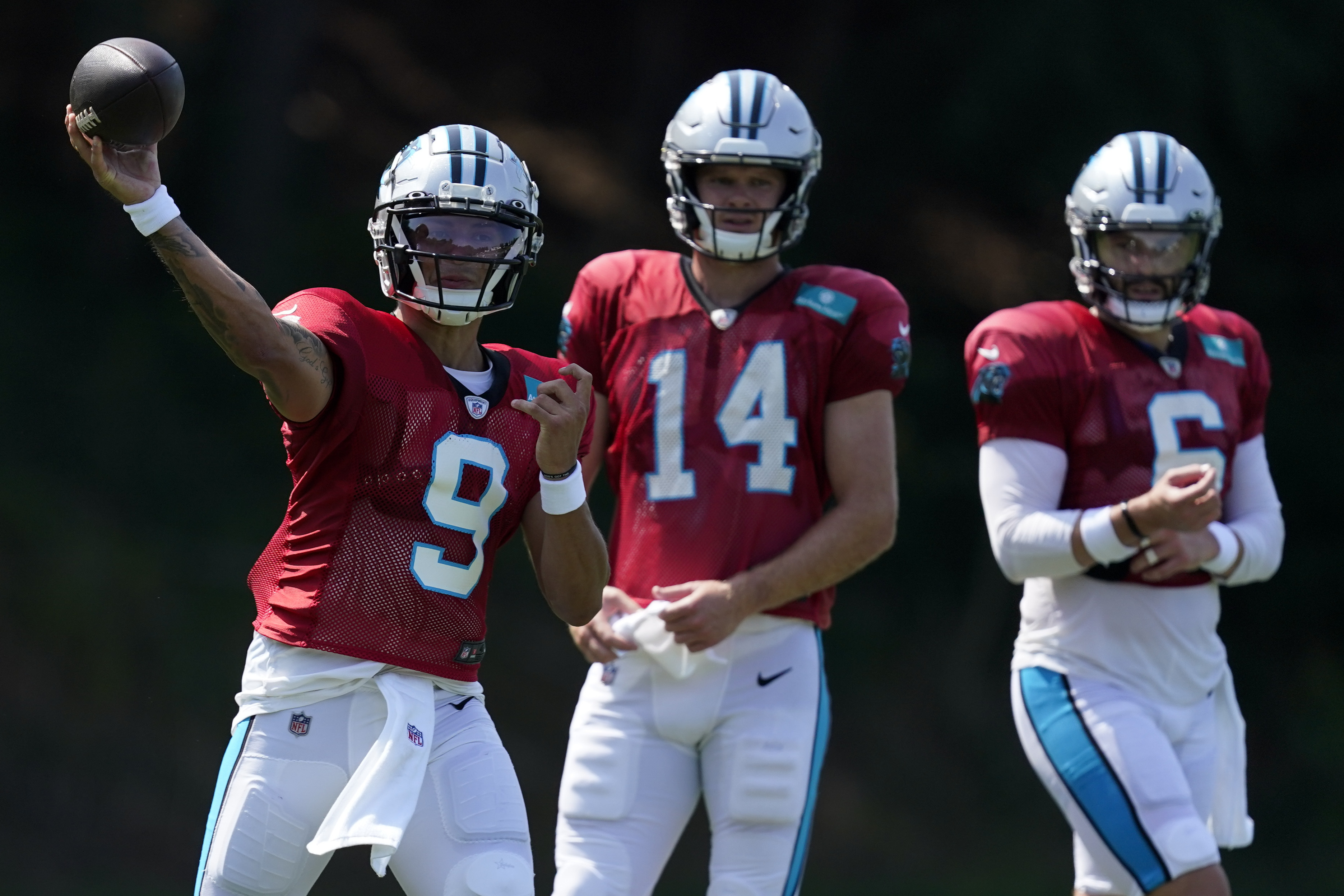 What Baker Mayfield did at the Carolina Panthers' scrimmage on Aug. 6, 2022  