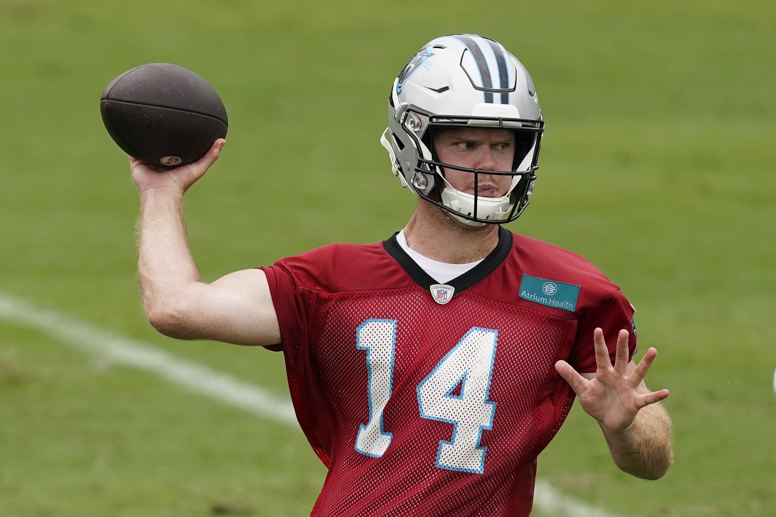 Panthers QB battle between Baker Mayfield, Sam Darnold rages