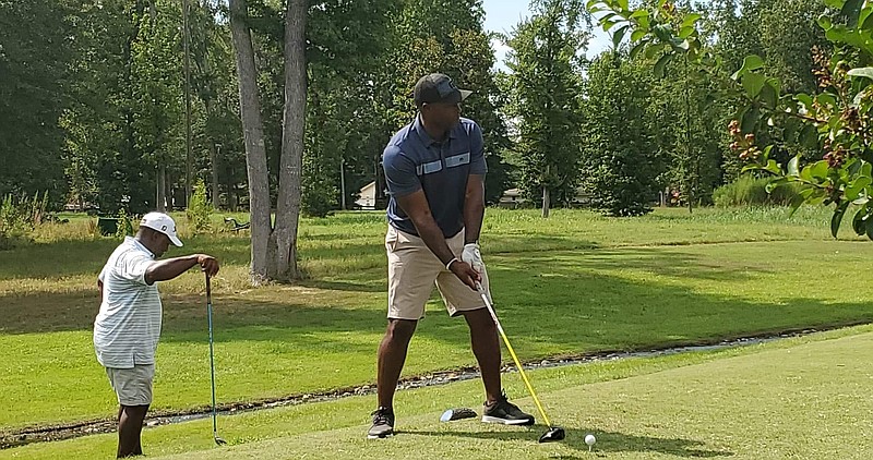 Torii Hunter, former professional baseball player and Pine Bluff native, played in the 58th Annual Four-Ball Invitational last weekend at the Pine Bluff Country Club. (Pine Bluff Commercial/Suzi Parker)