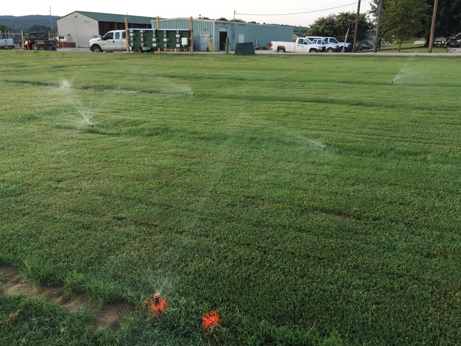 Rain, soil technology cut back water usage