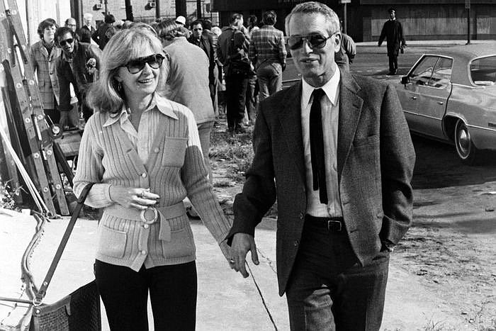 Joanne Woodward and Paul Newman take a stroll in a still from “The Last Movie Stars.” (Special to the Democrat-Gazette)