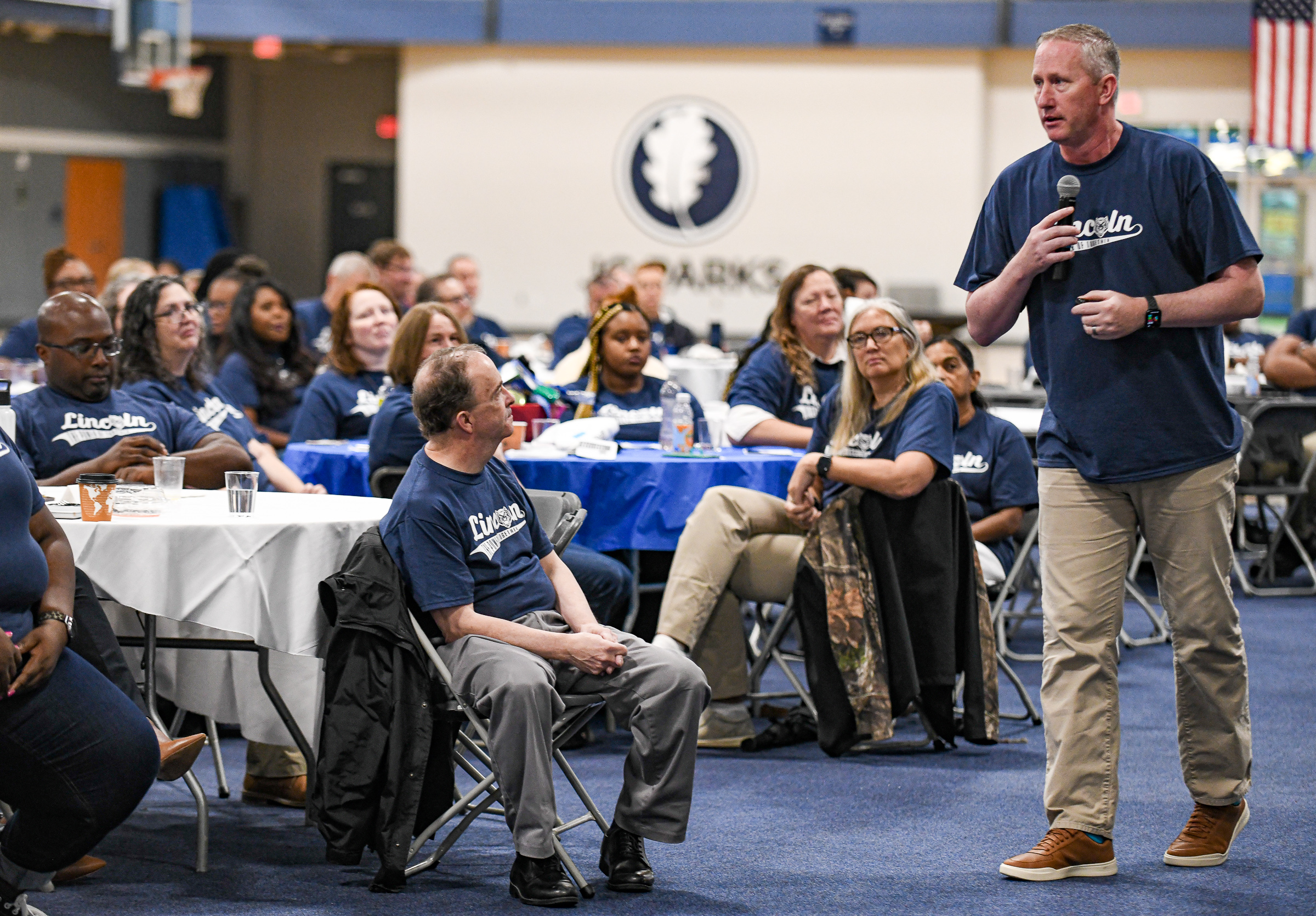 Lincoln University staff rallies before start of fall semester