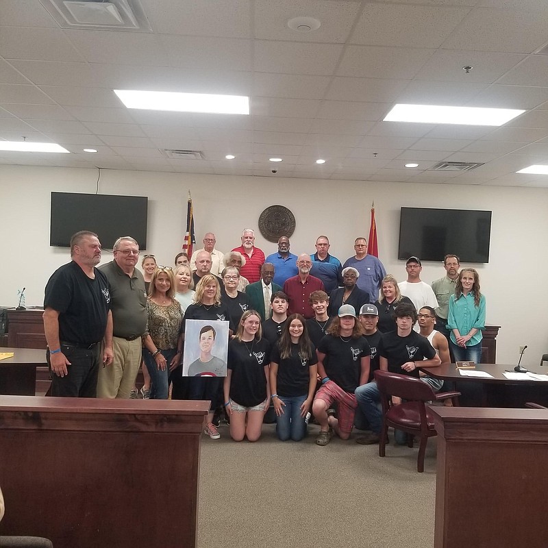 Contributed Photo
Ouachita County Quorum Court passed a resolution regarding water safety in memory of Cooper  Daugherty.