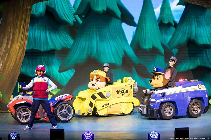 “PAW Patrol Live! ‘The Great Pirate Adventure’” takes over North Little Rock’s Simmons Bank Arena for two shows each, Saturday-Sunday. (Special to the Democrat-Gazette/(c) Spin Master Ltd.)