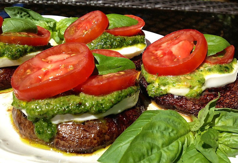 7day menu planner Grilled portobello mushrooms caprese a good nomeat
