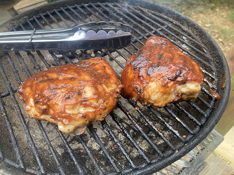 Flip Putthoff/NWA Democrat-Gazette Whenever barbecue sauce is in order, with grilled venison, beef or chicken (shown here), it’s easy to whip up your own.