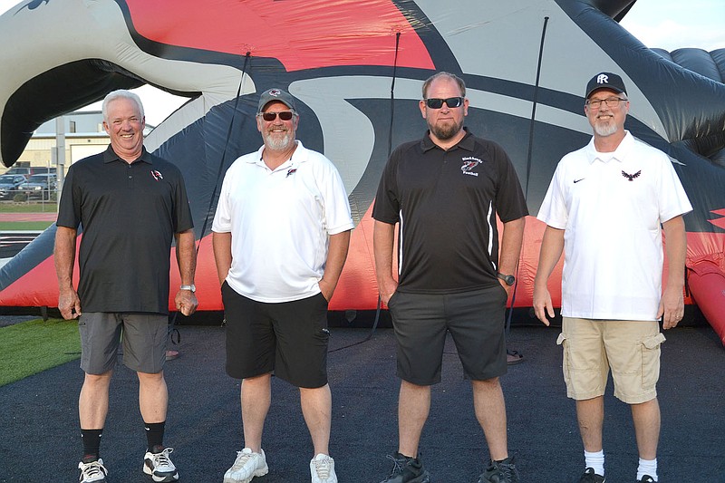 TIMES photograph by Annette Beard
Members of the Blackhawk chain gang are Marty Adams, Jon Anderson,  Josh Carney and Michael Ogburn.