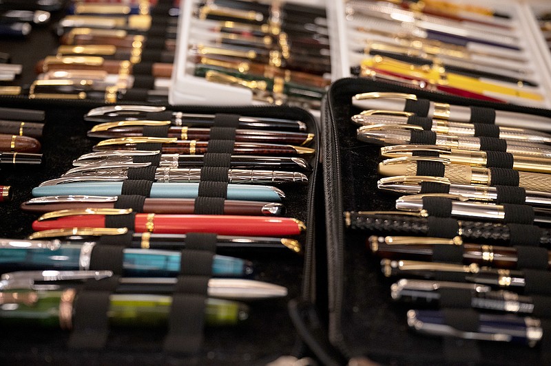 A display at the Washington DC Fountain Pen Supershow in August in Falls Church, Va. MUST CREDIT: Photo for The Washiington Post by Craig Hudson