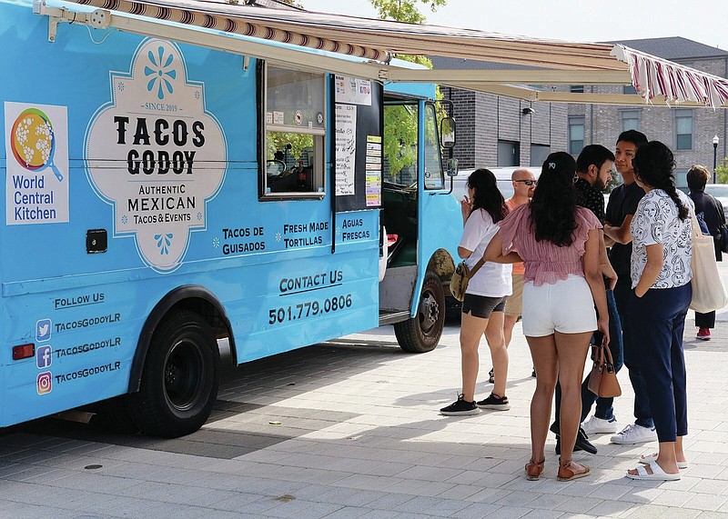 Tacos Godoy will be one of 60 food trucks on hand for the 11th Main Street Food Truck Festival on Sunday. (Special to the Democrat-Gazette)