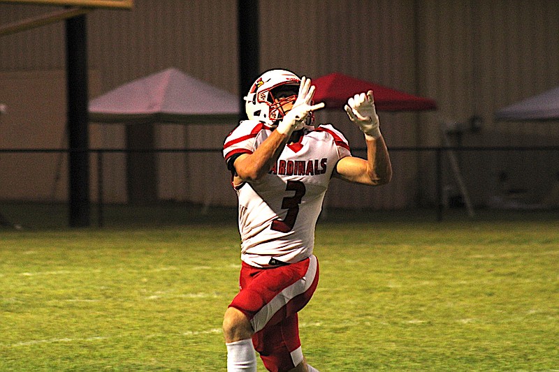 Photo By: Michael Hanich
Camnden Fairview wide receiver A.J. Alsobrook catching a touchdown in the game against Dollarway.