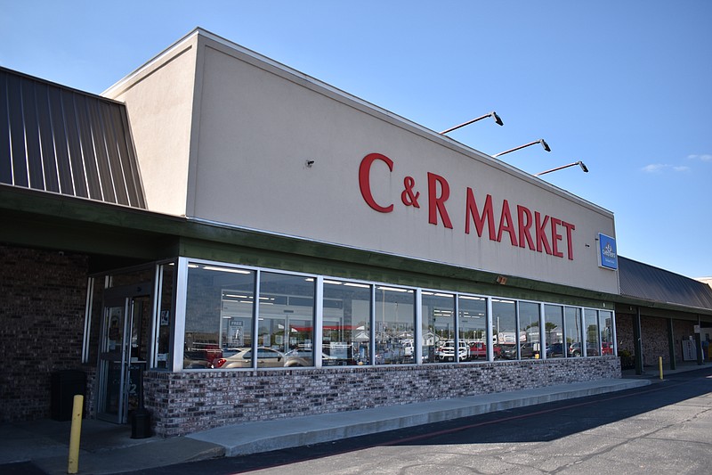 Democrat photo/Garrett Fuller — The California C and R Markets supermarket is seen Friday (Sept. 9, 2022,) in the Village Green Shopping Center. C and R Markets, which has had a location in California since 1992, was recently purchased by B and R Stores, Inc., a slightly larger chain headquartered in Lincoln, Nebraska.