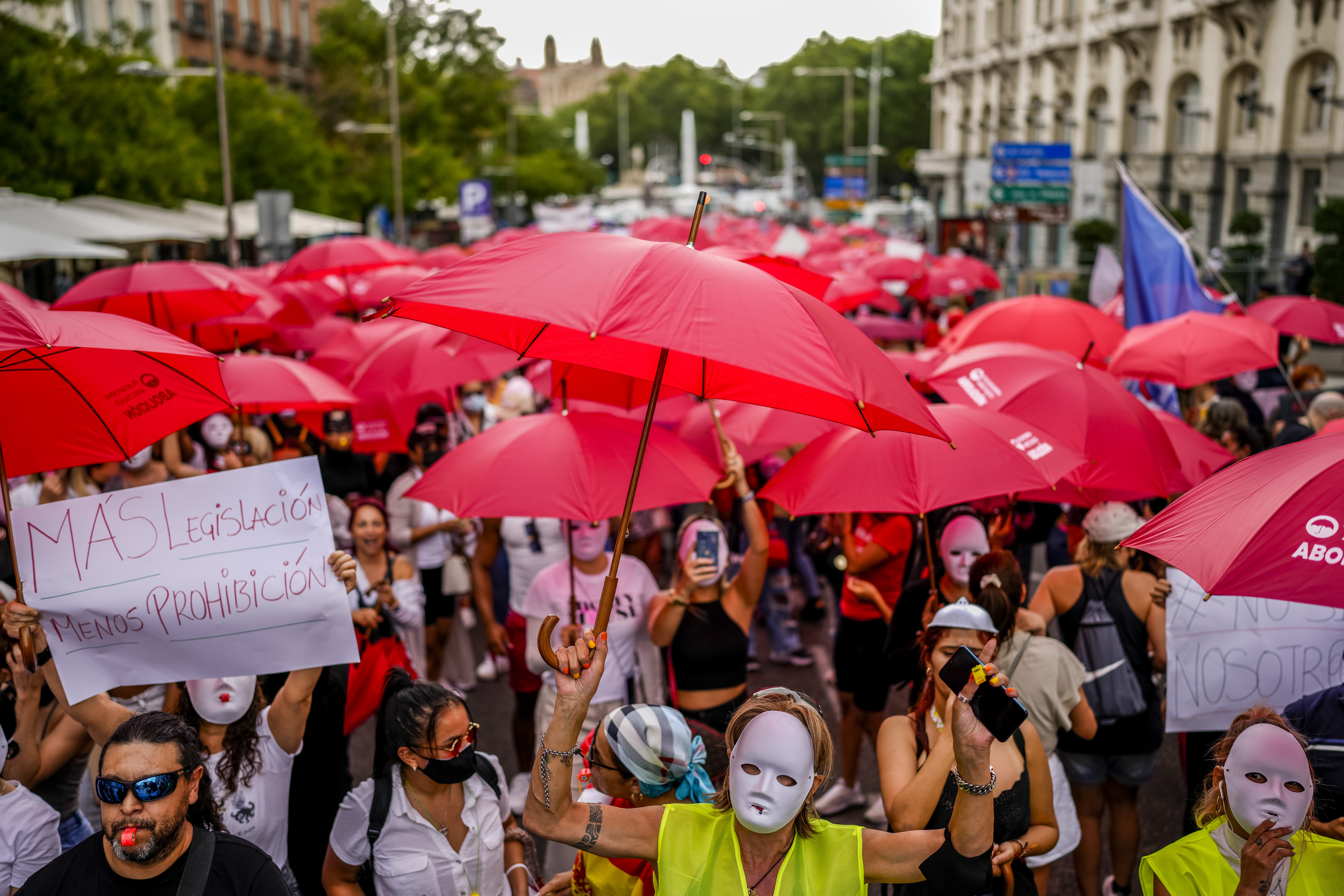 Spanish sex club owners, workers protest prostitution bill