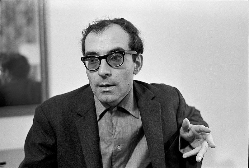 FILE — Jean-Luc Godard in New York on Sept. 22, 1964. Godard, the daringly innovative director and provocateur whose unconventional camera work, disjointed narrative style and penchant for radical politics changed the course of filmmaking in the 1960s, leaving a lasting influence on it, died on Tuesday, Sept. 13, 2022. He was 91. (Sam Falk/The New York Times)