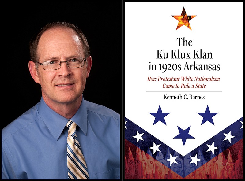 Kenneth C. Barnes, emeritus professor of history at the University of Central Arkansas, is the recipient of the 2022 Booker Worthen Literary Prize for his book “The Ku Klux Klan in 1920s Arkansas.” (Special to the Democrat-Gazette)