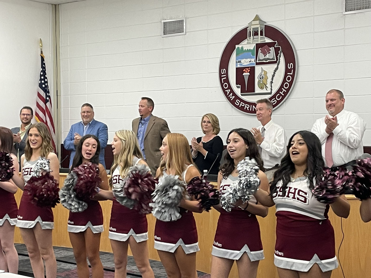 Siloam Springs School Board celebrates FCCLA, cheerleaders