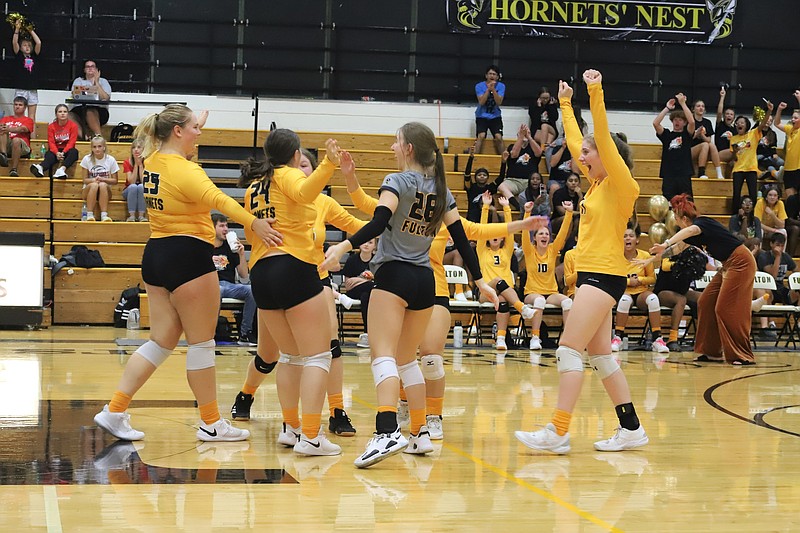 Fulton volleyball sweeps match and season series against Mexico