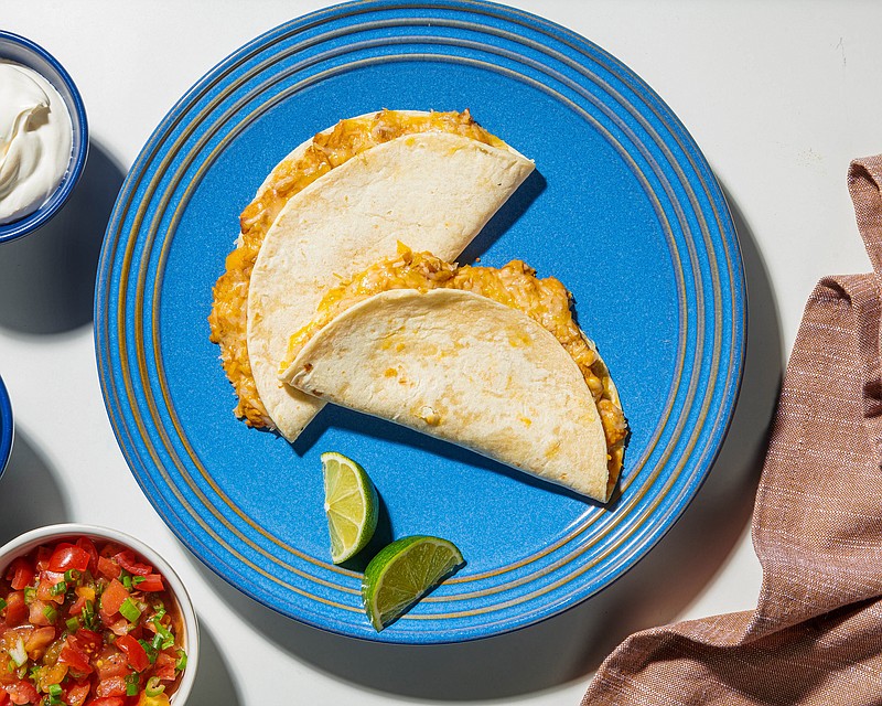 Bean and Cheese Tacos (For The Washington Post/Rey Lopez)