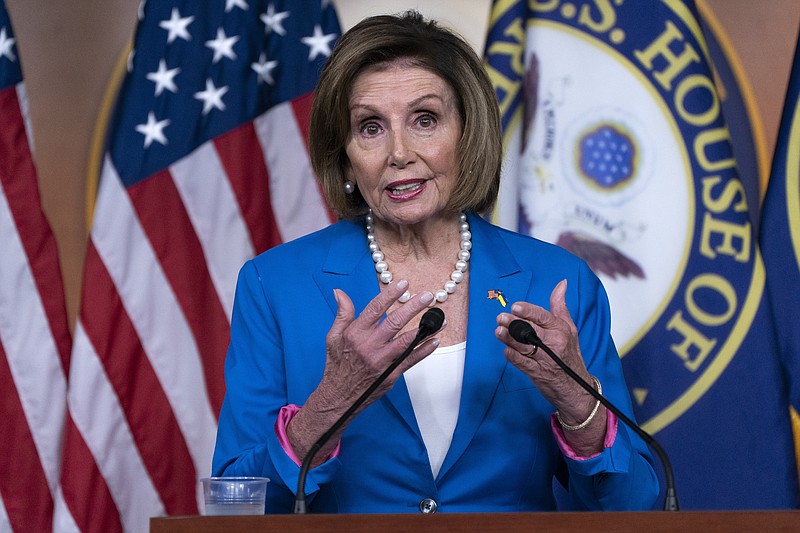 House Speaker Nancy Pelosi of California speaks during a news conference Thursday, Sept. 22, 2022, on Capitol Hill in Washington. (AP Photo/Jacquelyn Martin)