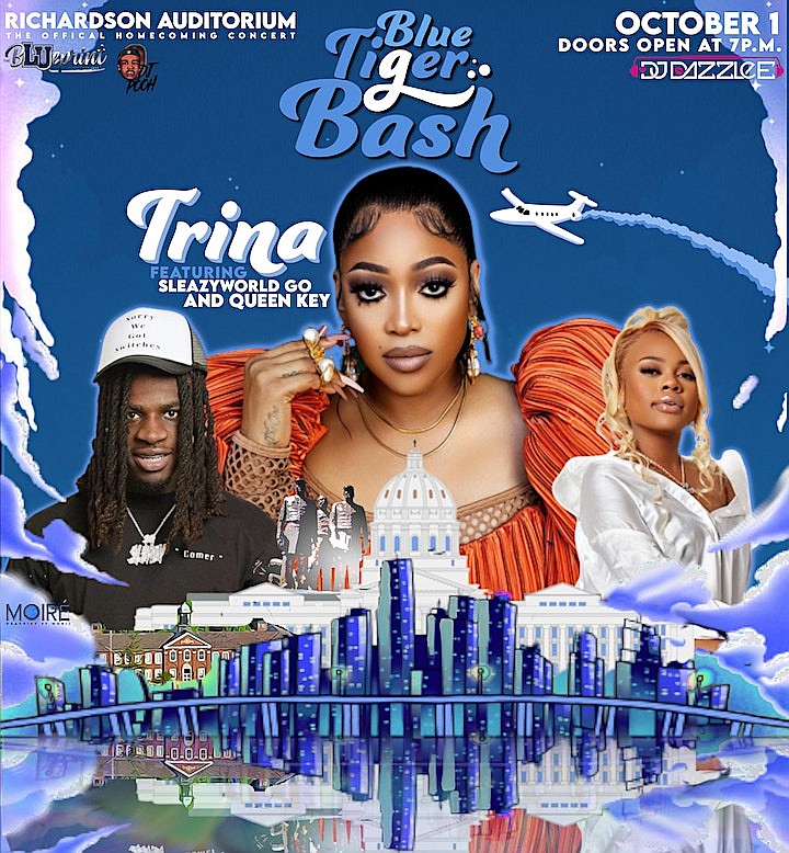 Lincoln's Homecoming concert will feature Trina, SleazyWorld Go and Queen Key on Saturday, Oct. 1, at Richardson Fine Arts Auditorium.