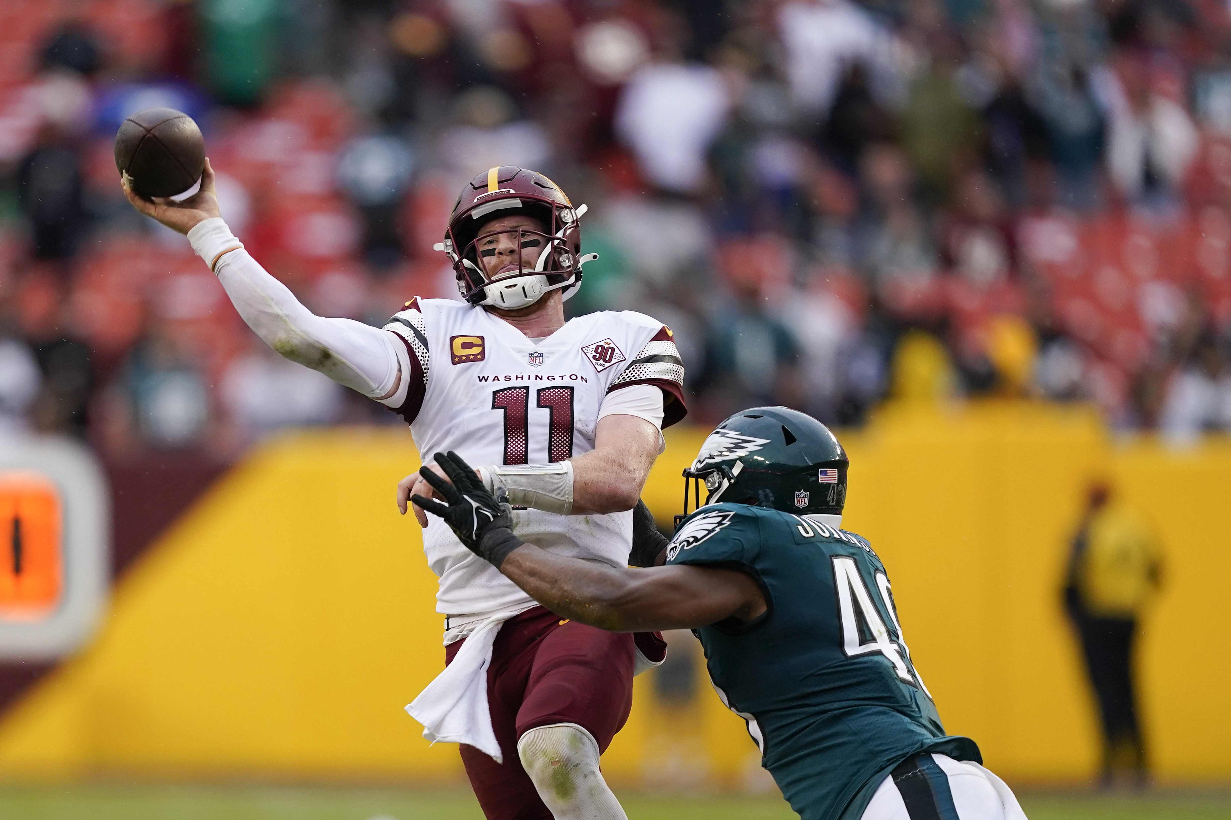 DeVonta Smith stars as Eagles beat Commanders to stay unbeaten - Newsday