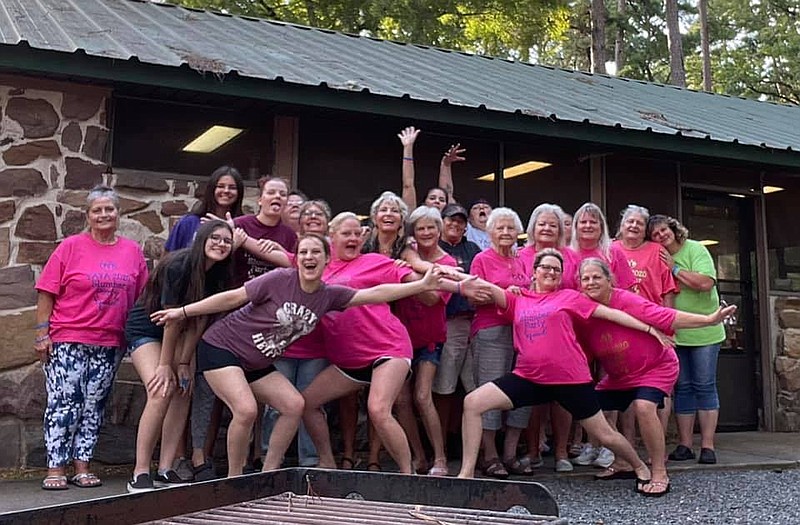 The Bohon women pose for a group photo at the Ya-Ya slumber party in 2020. (Photo submitted by Jana Campbell-Tubbs)