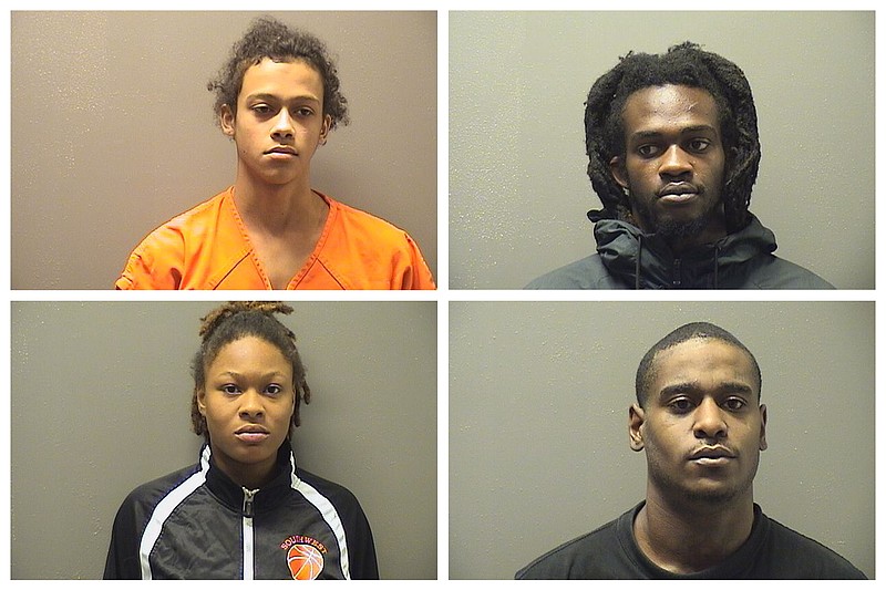 Clockwise, from top left, are Nicholas Allen Bland, Quinton Cortez Bland, Calvin K.A. Ward and Kyla Arise Betts. - Submitted photos