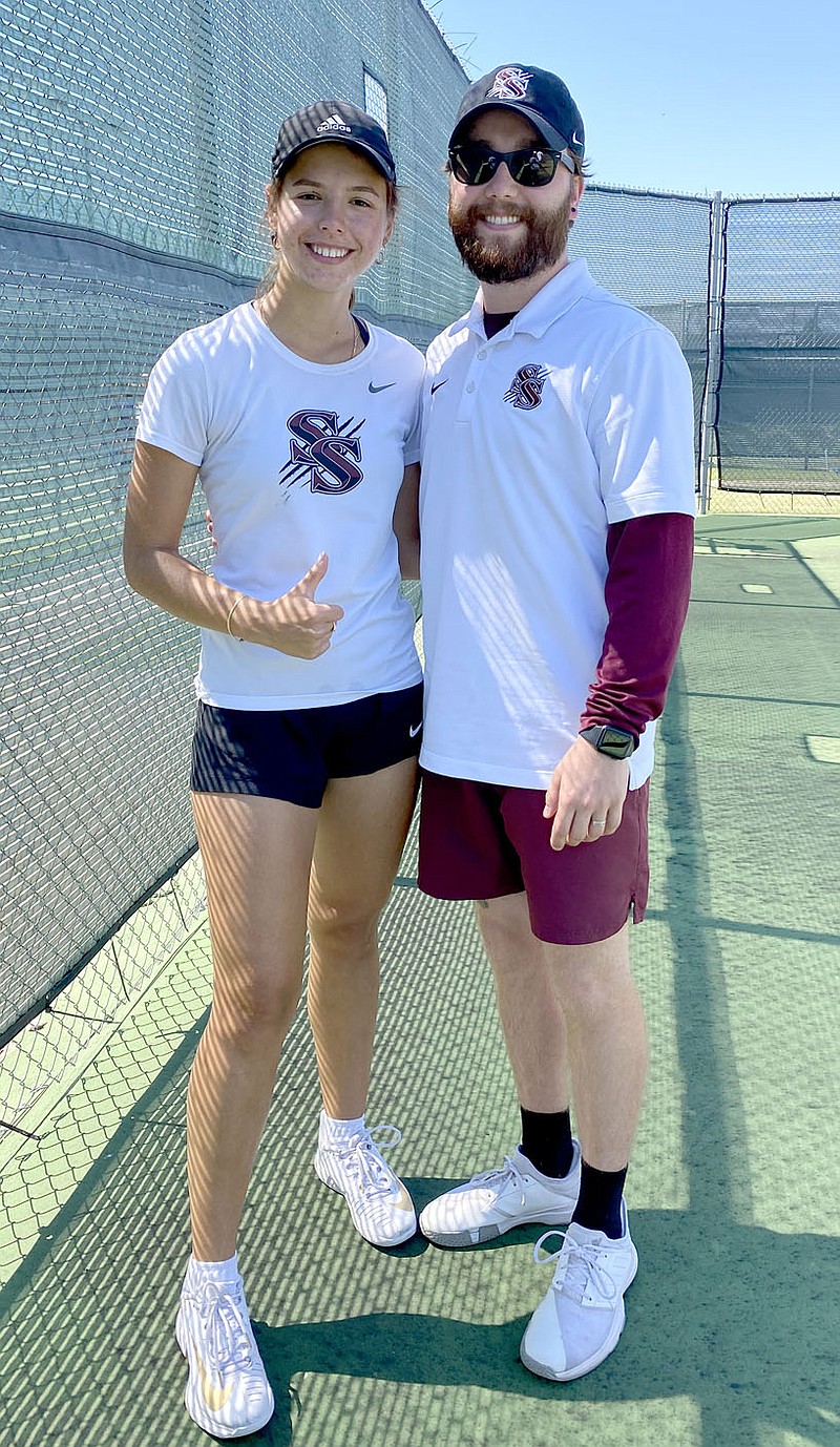 Photo submitted
Siloam Springs senior tennis singles player Olha Los won the 5A-West Conference Tournament on Tuesday at Arkansas Tech in Russellville.