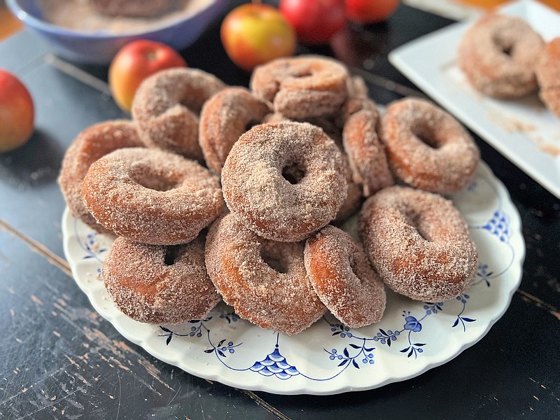 Apple cider donuts are a seasonal favorite in fall, when Pennsylvania apple cider is widely available at markets. (Gretchen McKay/Pittsburgh Post-Gazette/TNS)