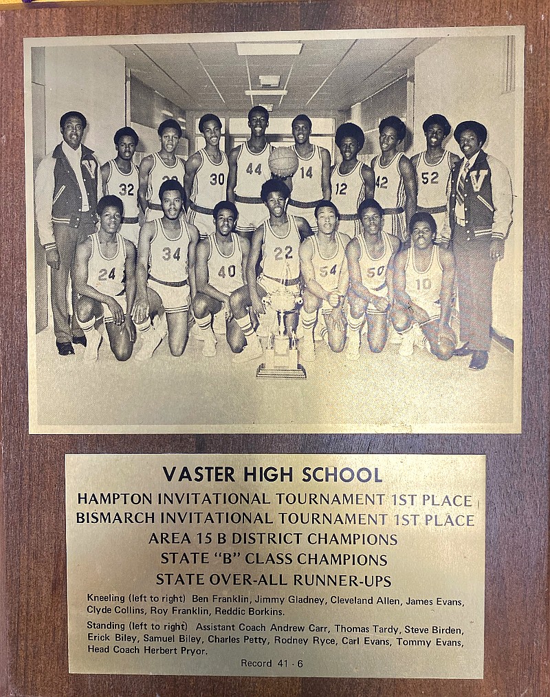 The 1972-73 Vaster High boys basketball team is pictured. (Special to The Commercial/Deborah Horn)