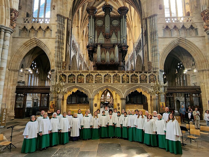 The choir from St. Paul’s Episcopal Church in Fayetteville was visiting choir in residence at Exeter Cathedral in England for a week in August and has a season of sacred song planned leading up to the church’s 175th birthday in 2023.

(Courtesy Photo)