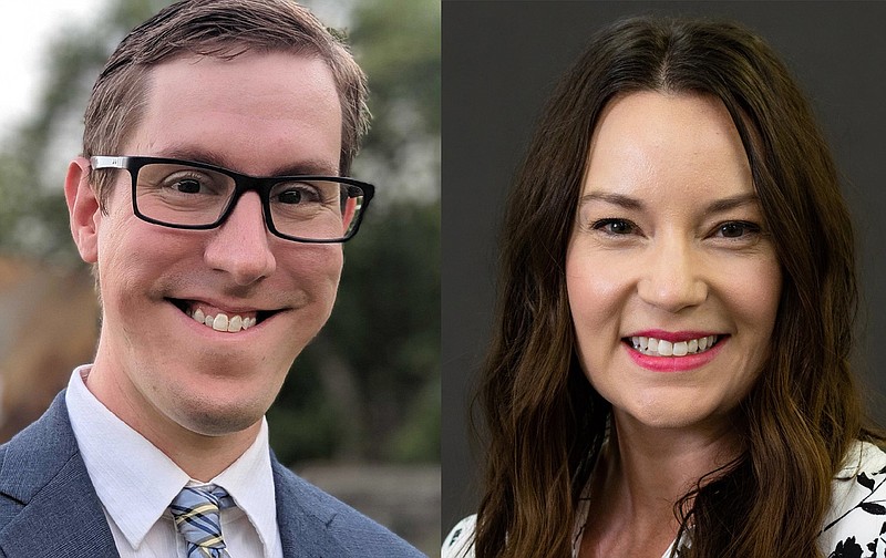 Republican Joseph Bollinger (left) and Democrat Sarah Luhtanen will face off for the Benton County District 7 justice of the peace seat in November.
