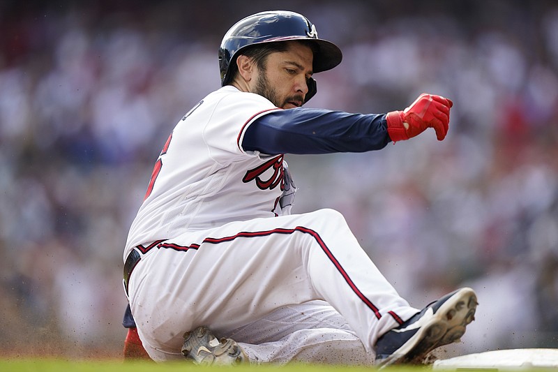 William Contreras catching, hitting seventh for Braves Sunday