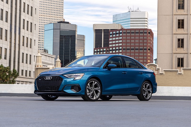 The 2022 Audi A3 sedan is shown. (Photo courtesy of Audi of America)