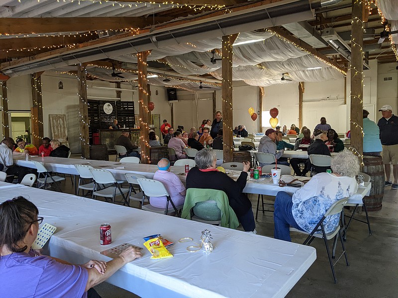 Ryan Pivoney/News Tribune photo: 
About 200 people attended the Sheltered Workshop Picnic Sunday, Oct. 16, 2022, at Apple Creek Farm at Centertown. The event featured bingo and a variety of outdoor activities, including race car demonstrations, helicopter tours, karaoke and yard games.