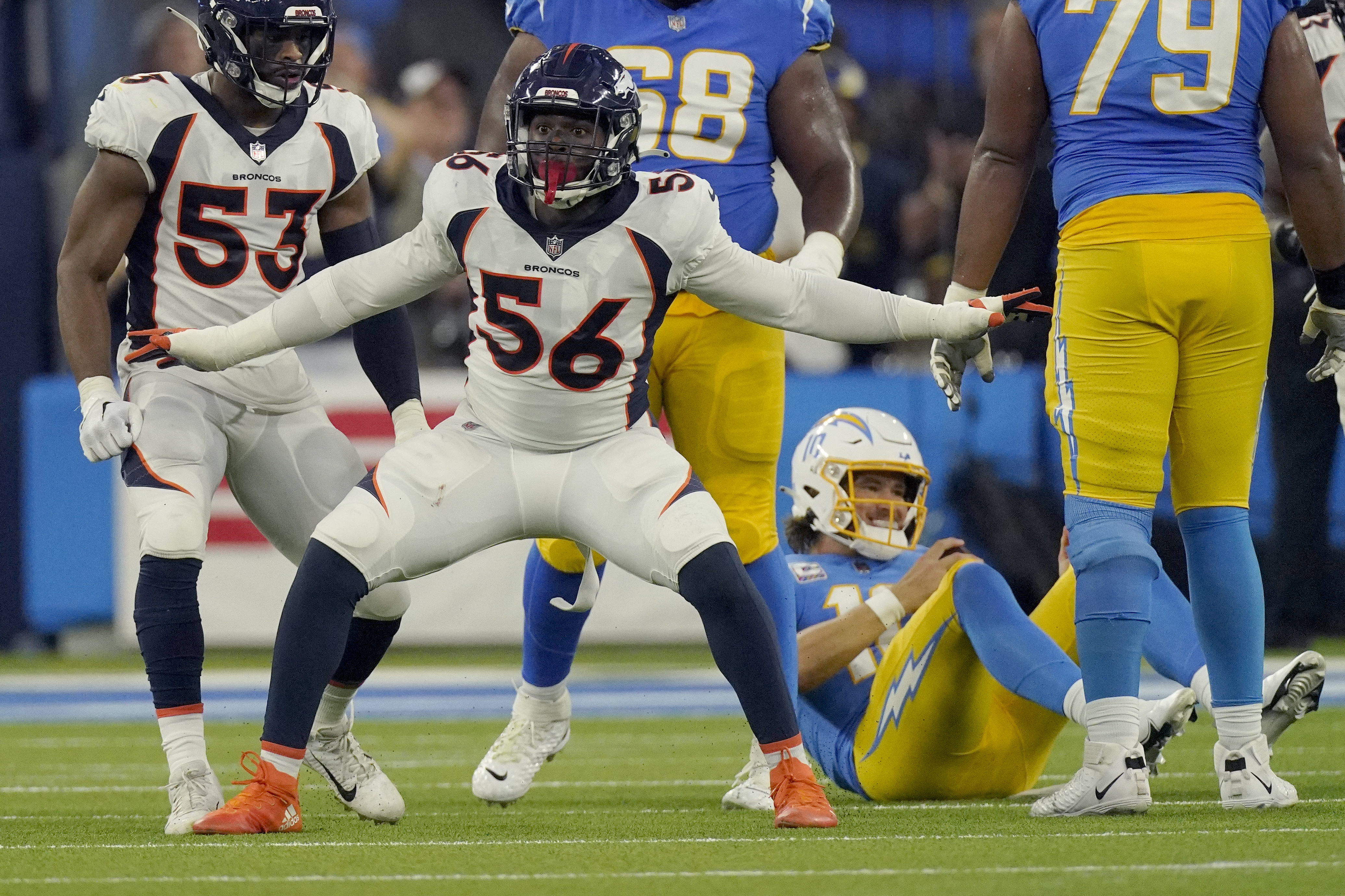 Denver Broncos safety P.J. Locke (37) lines up during the first