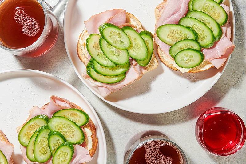 Polish Ham and Cucumber Sandwiches (For The Washington Post/Rey Lopez)