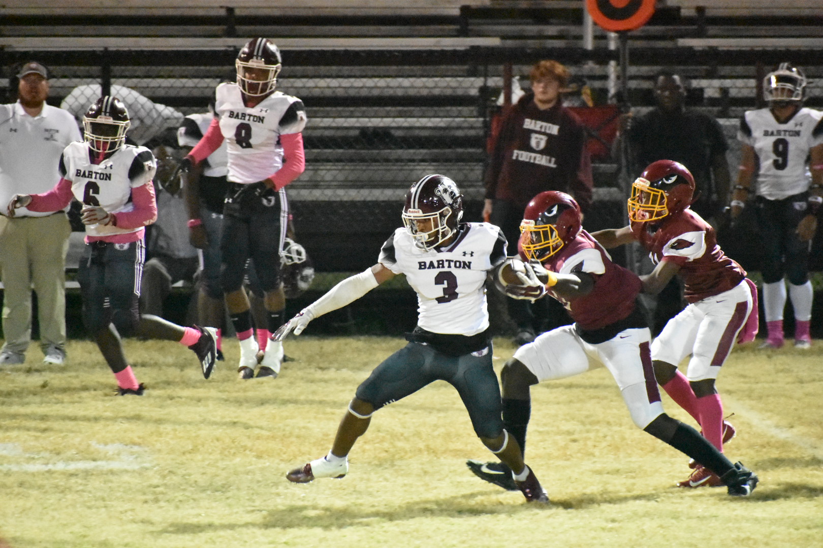 Cardinals can’t stop Barton in 46-6 rout