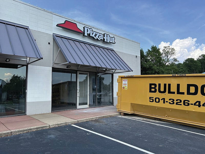 The new Pizza Hut take-out/delivery outlet, under construction in August, has opened on west Little Rock's North Bowman Road. (Democrat-Gazette file photo/Eric E. Harrison)