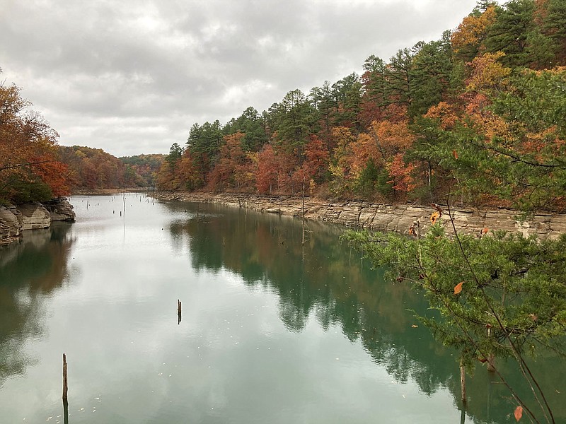 Beaver Lake is seen on Oct. 24 2022 from the Pigeon Roost Trail at Hobbs State Park-Conservation Area.
(NWA Democrat-Gazette/Flip Putthoff)