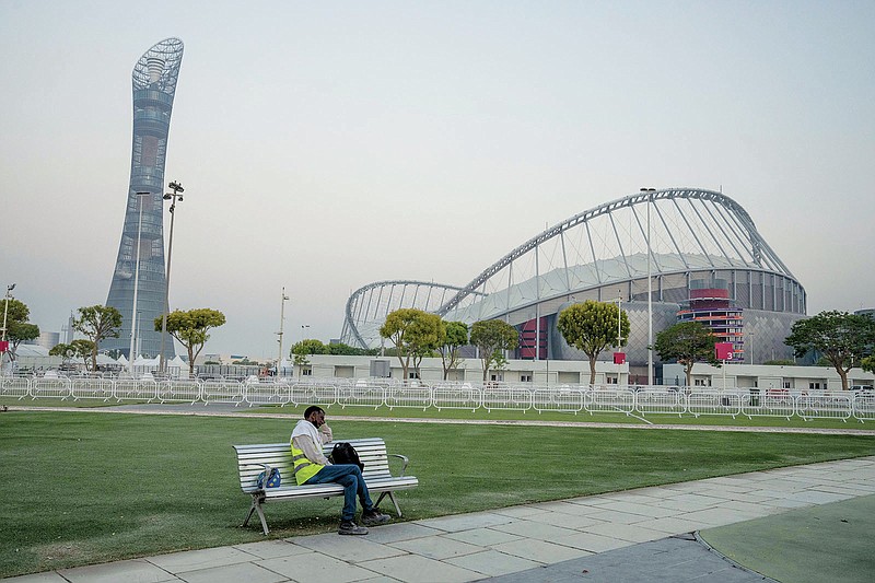 A football FIFA World Cup shop in Souq Waqif in Doha, in the state