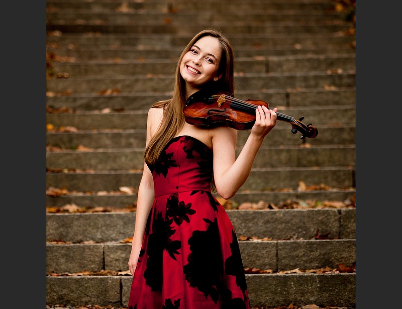 Violinist Geneva Lewis plays Mendelssohn's Violin Concerto this weekend with the Arkansas Symphony Orchestra. (Special to the Democrat-Gazette/Motti Fang-Bentov)