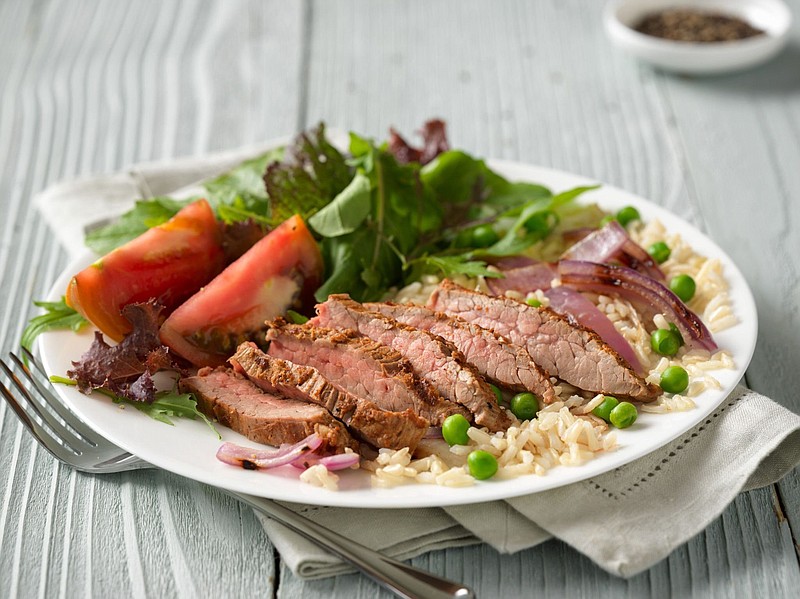 Indian Flank Steak and Rice (Cattlemen’s Beef Board)