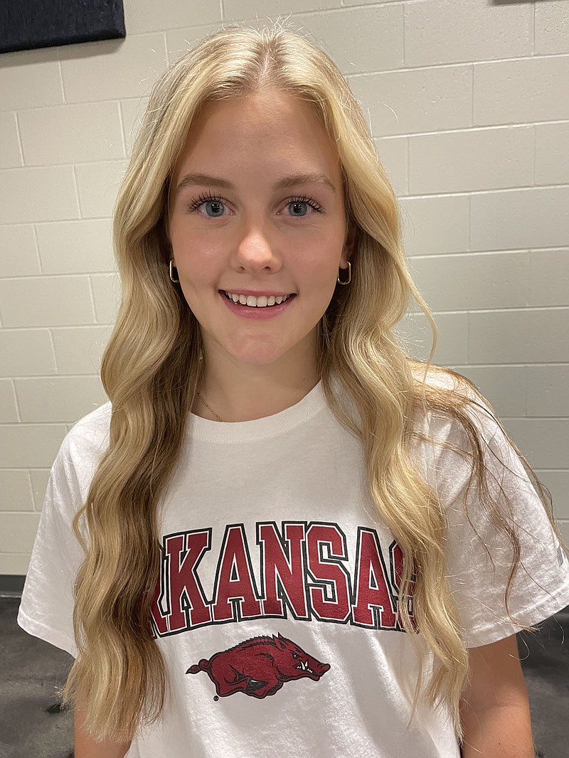 Bentonville West soccer player Kate Carter signed a national letter of intent Wednesday with the University of Arkansas.