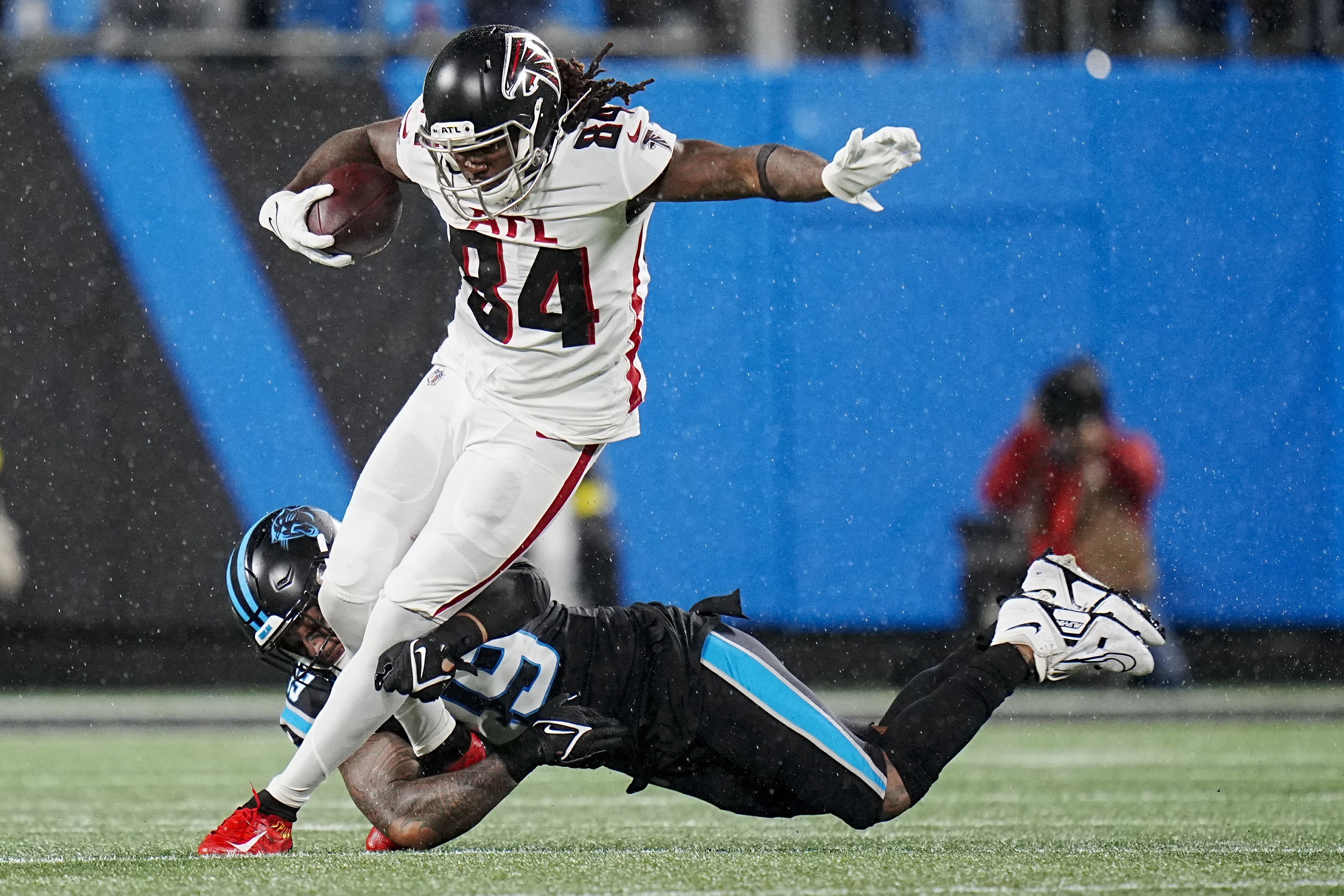 D'Onta Foreman leads Carolina Panthers past rival Atlanta Falcons