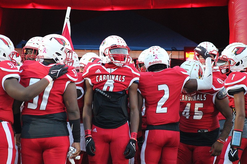 Photo By: Michael Hanich
Players of Camden Fairview getting set to run out of the tunnel for the game against Parkview.